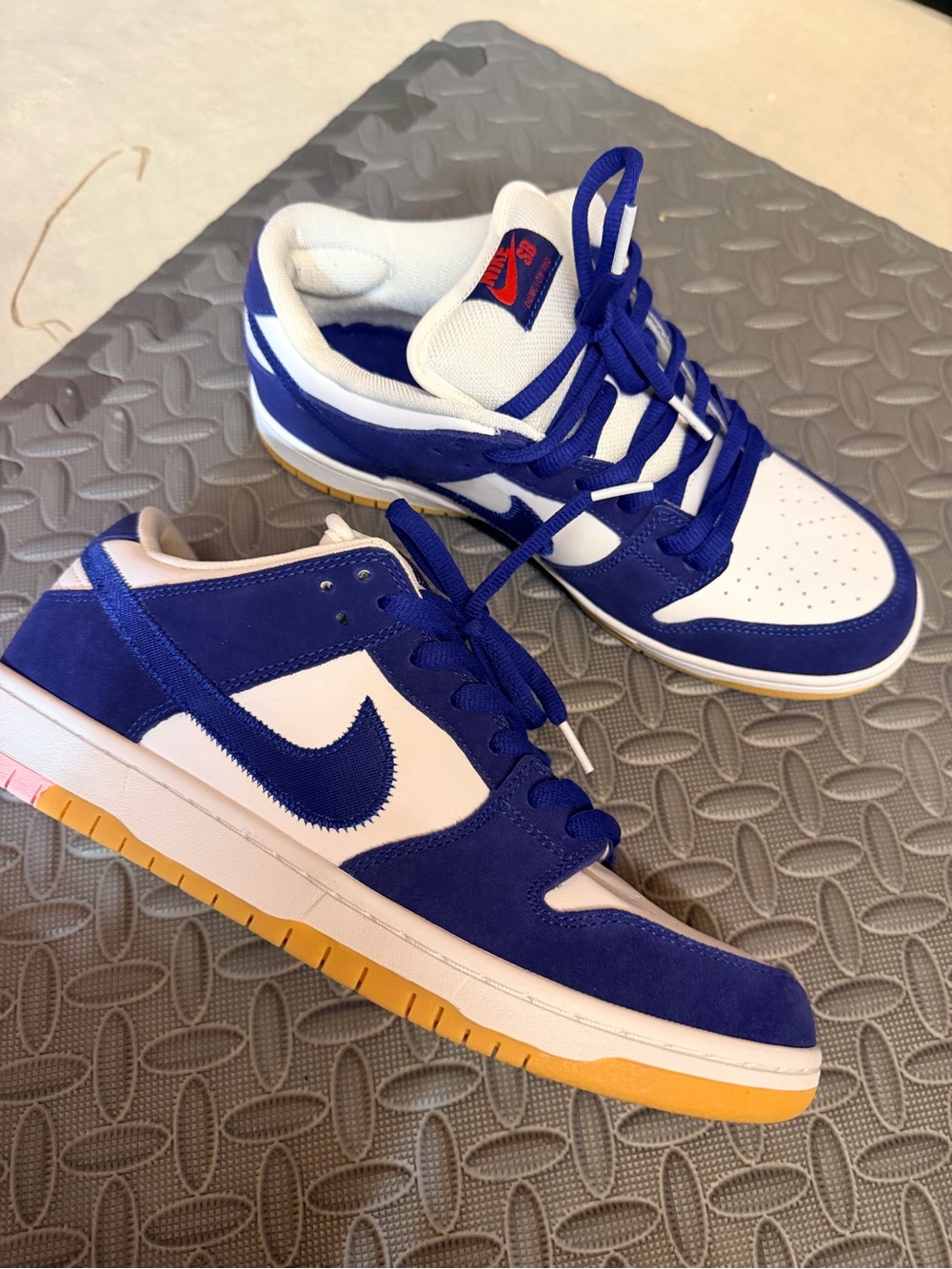 Nike Dunk Lo Men’s Royal Blue and White Low-Top Sneakers with Gum Sole